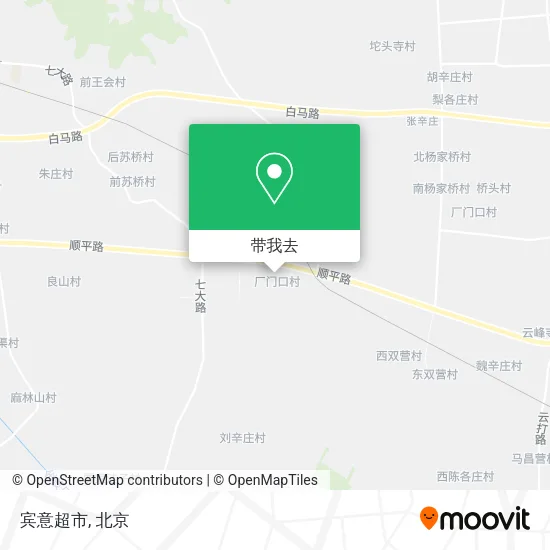 宾意超市地图