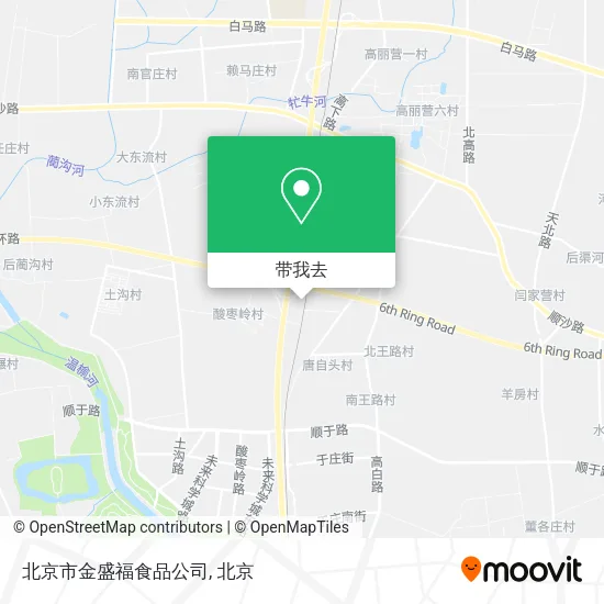 北京市金盛福食品公司地图