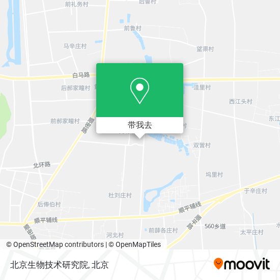北京生物技术研究院地图