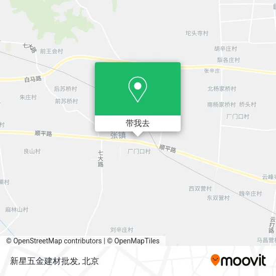 新星五金建材批发地图
