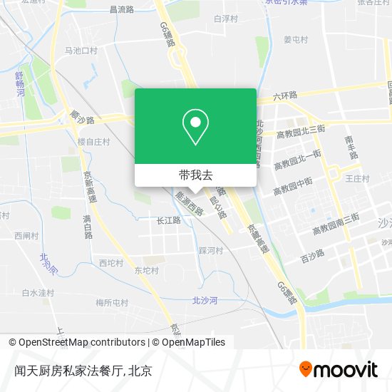 闻天厨房私家法餐厅地图