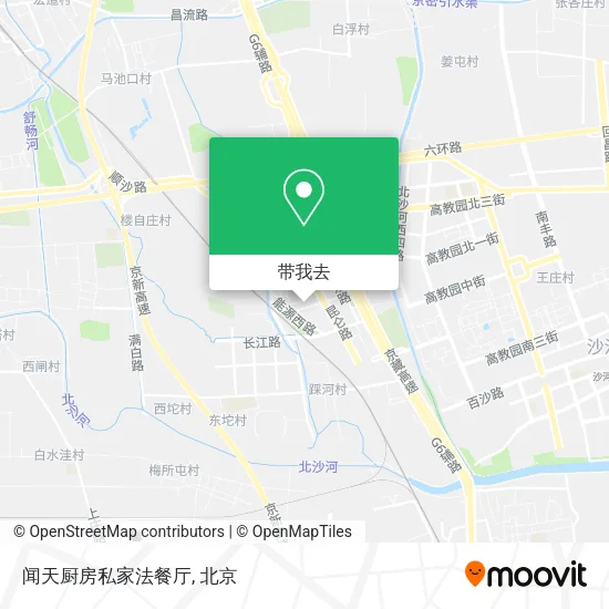 闻天厨房私家法餐厅地图