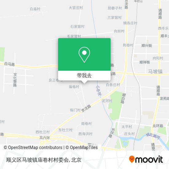 顺义区马坡镇庙卷村村委会地图