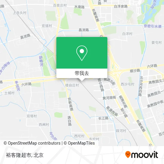 裕客隆超市地图