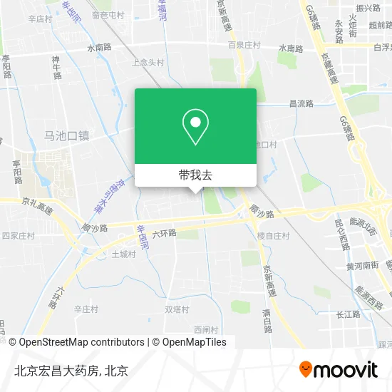 北京宏昌大药房地图