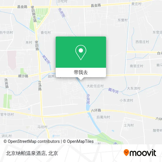北京纳帕温泉酒店地图