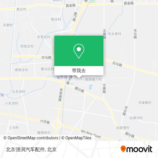 北京强润汽车配件地图