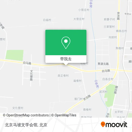 北京马坡文学会馆地图