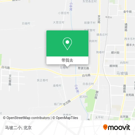 马坡二小地图