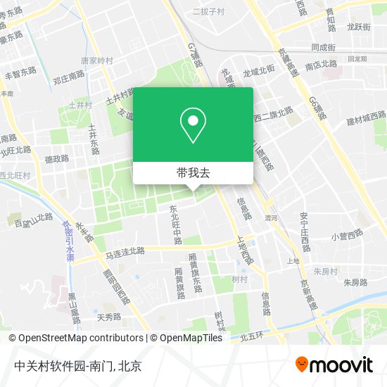 中关村软件园-南门地图