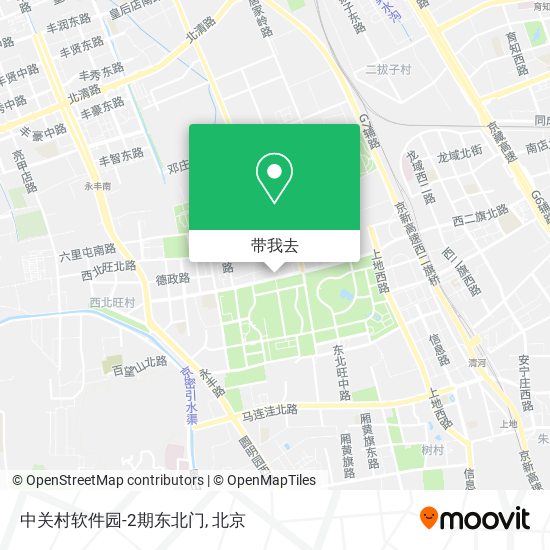 中关村软件园-2期东北门地图