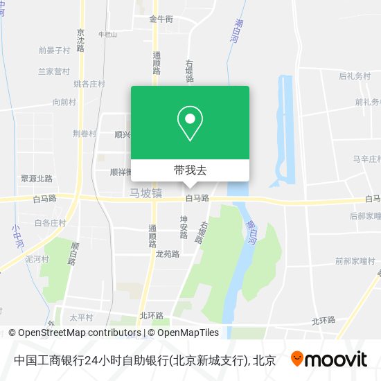 中国工商银行24小时自助银行(北京新城支行)地图