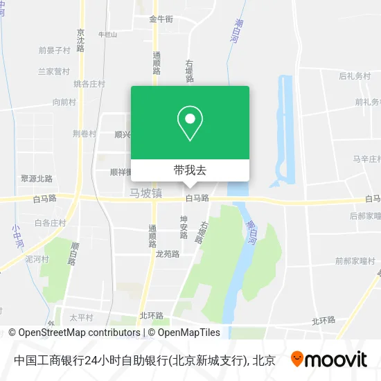 中国工商银行24小时自助银行(北京新城支行)地图