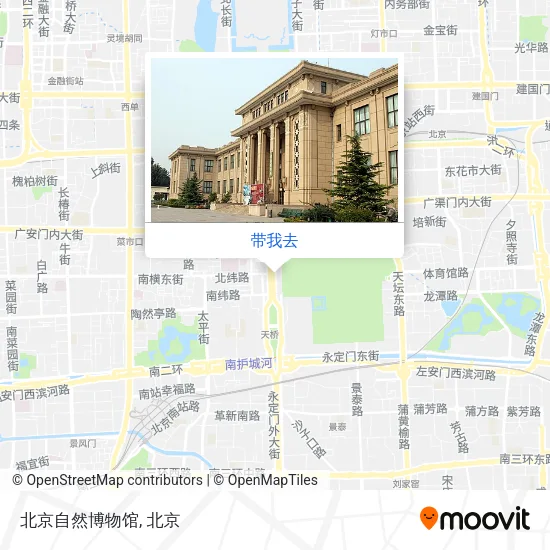 北京自然博物馆地图