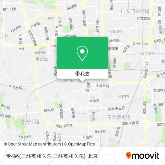 专4路(三环英和医院-三环英和医院)地图