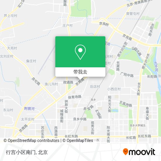 行宫小区南门地图