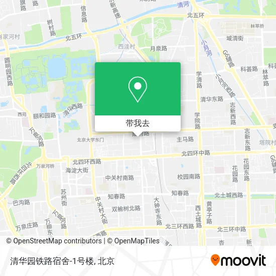 清华园铁路宿舍-1号楼地图