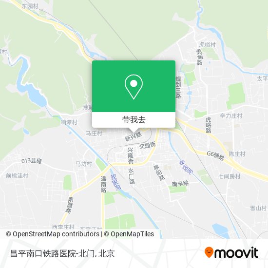 昌平南口铁路医院-北门地图
