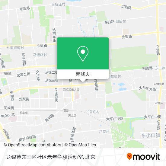 龙锦苑东三区社区老年学校活动室地图