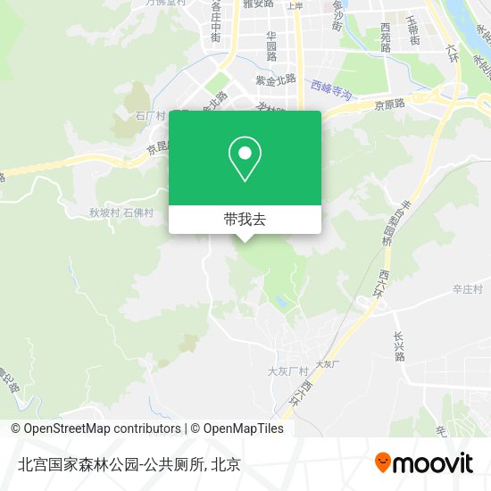 北宫国家森林公园-公共厕所地图