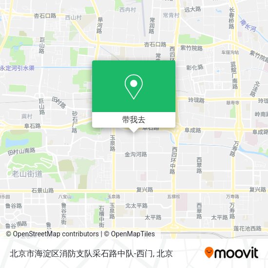 北京市海淀区消防支队采石路中队-西门地图