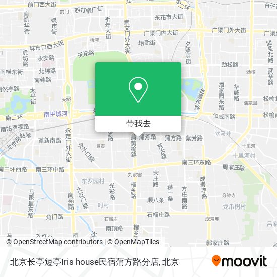 北京长亭短亭Iris house民宿蒲方路分店地图