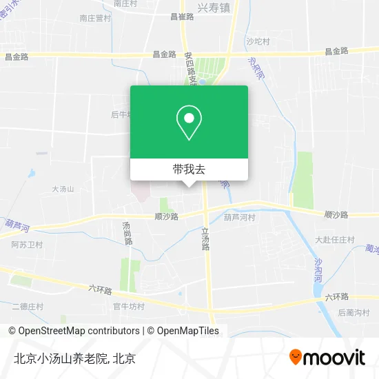 北京小汤山养老院地图