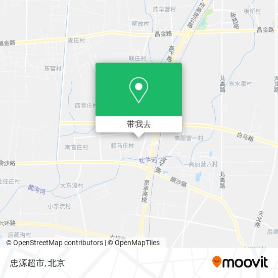 忠源超市地图