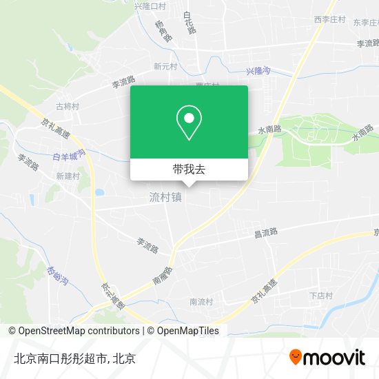 北京南口彤彤超市地图