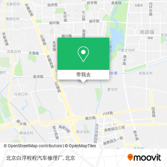 北京白浮程程汽车修理厂地图