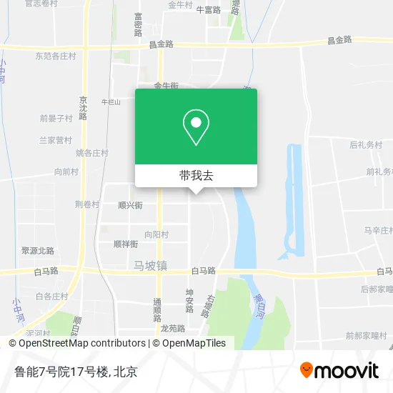鲁能7号院17号楼地图