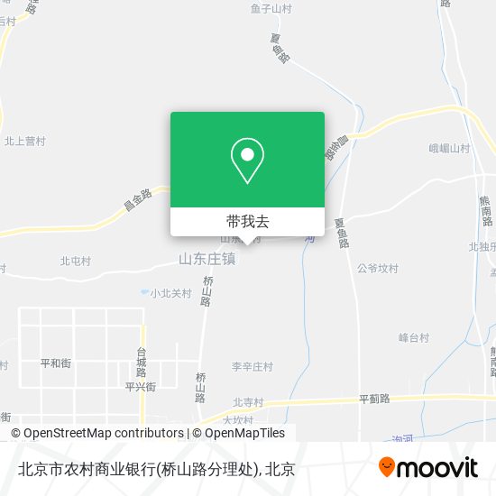 北京市农村商业银行(桥山路分理处)地图
