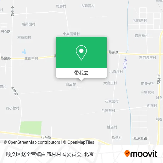 顺义区赵全营镇白庙村村民委员会地图