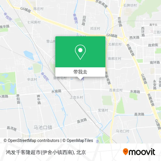 鸿发千客隆超市(伊舍小镇西南)地图