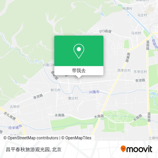 昌平春秋旅游观光园地图