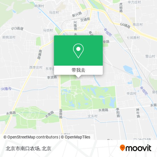 北京市南口农场地图