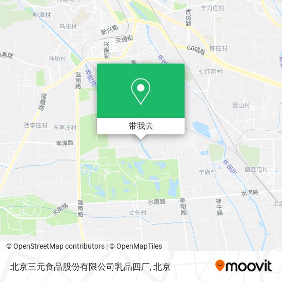北京三元食品股份有限公司乳品四厂地图