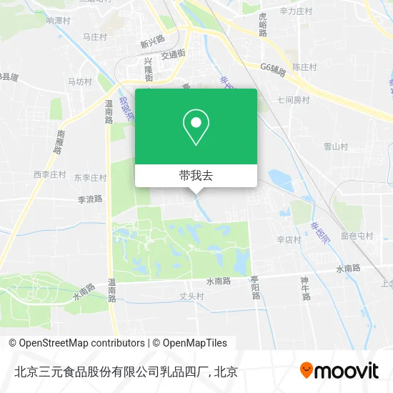 北京三元食品股份有限公司乳品四厂地图