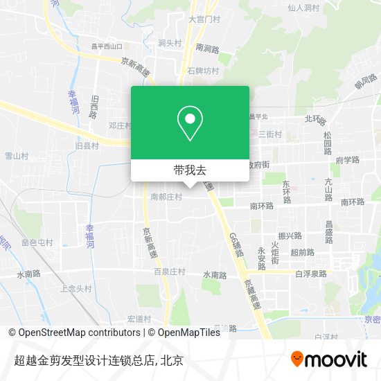超越金剪发型设计连锁总店地图