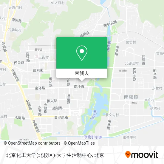 北京化工大学(北校区)-大学生活动中心地图