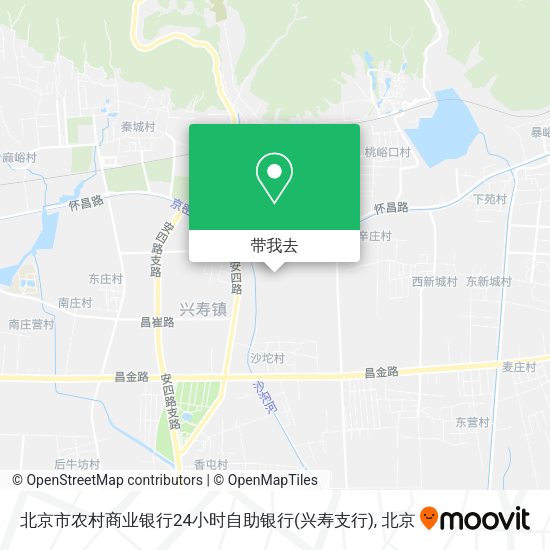 北京市农村商业银行24小时自助银行(兴寿支行)地图