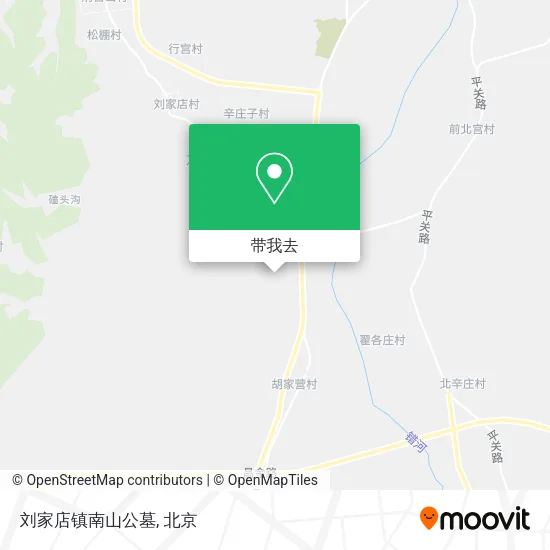 刘家店镇南山公墓地图