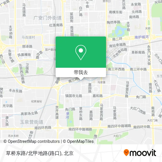 草桥东路/北甲地路(路口)地图