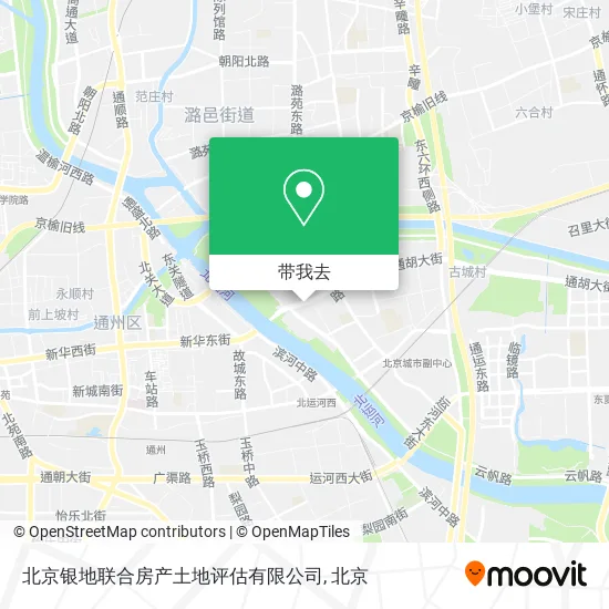 北京银地联合房产土地评估有限公司地图