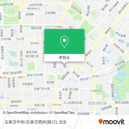 左家庄中街/左家庄西街(路口)地图