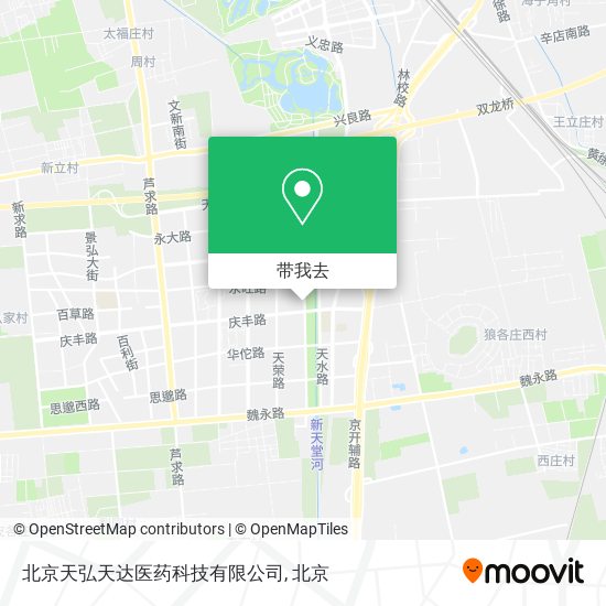 北京天弘天达医药科技有限公司地图