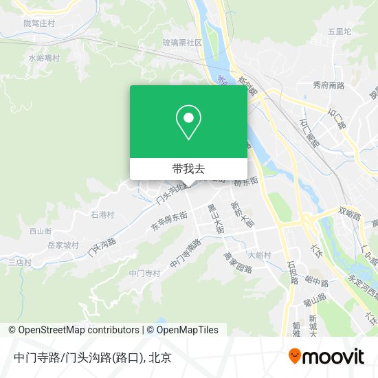 中门寺路/门头沟路(路口)地图
