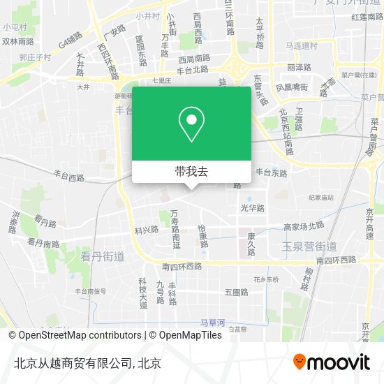 北京从越商贸有限公司地图