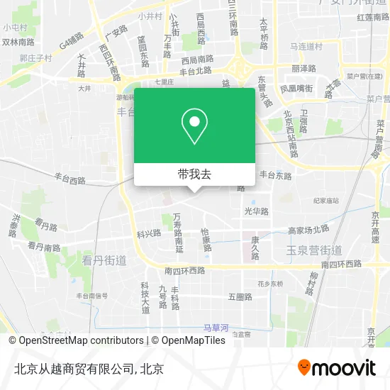 北京从越商贸有限公司地图