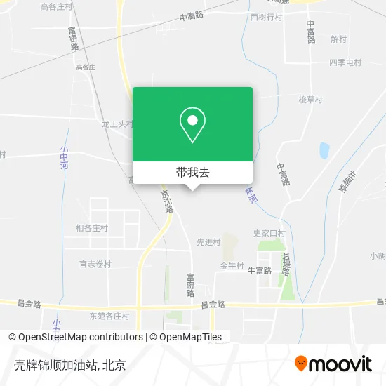 壳牌锦顺加油站地图
